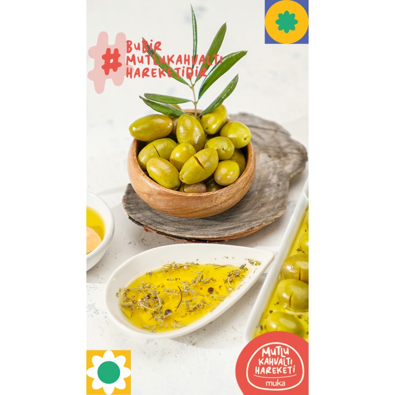 NATURAL KIRMA ZEYTİN 500 GR 
