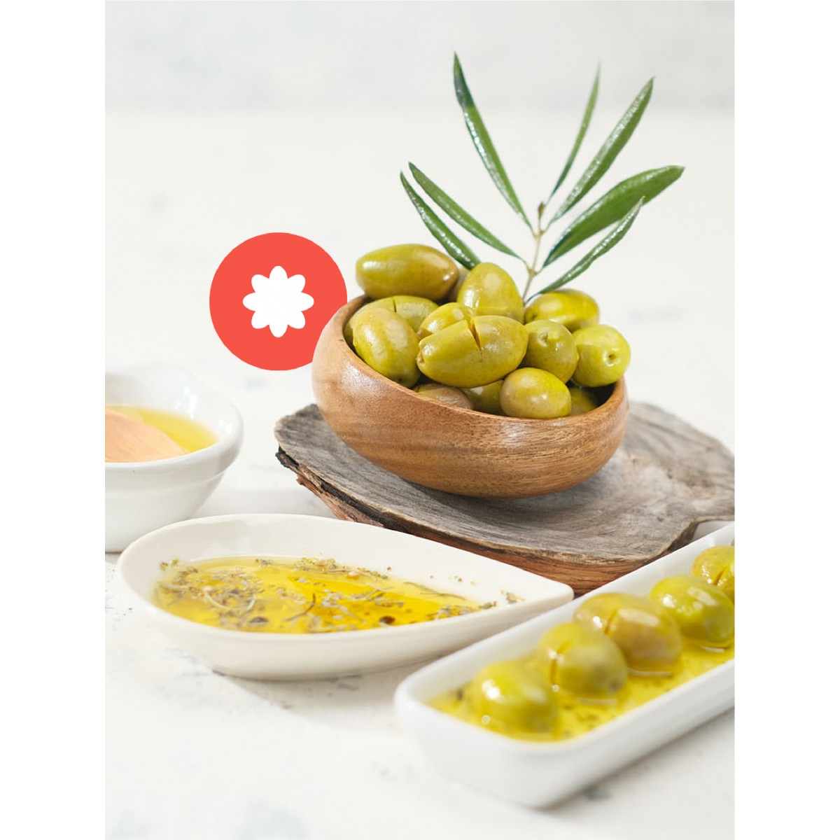 KALAMATA KIRMA YEŞİL ZEYTİN (570 GR )