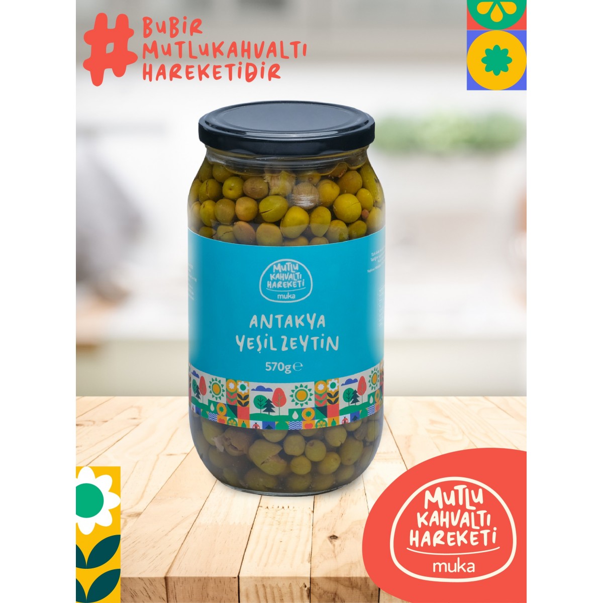 YEŞİL ANTAKYA ZEYTİN (570 GR )